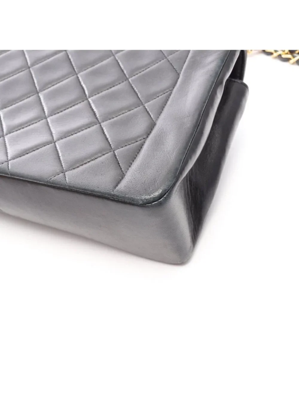 Chanel Shoulder Bag Quilted Diana Flap Black Lambskin Chain